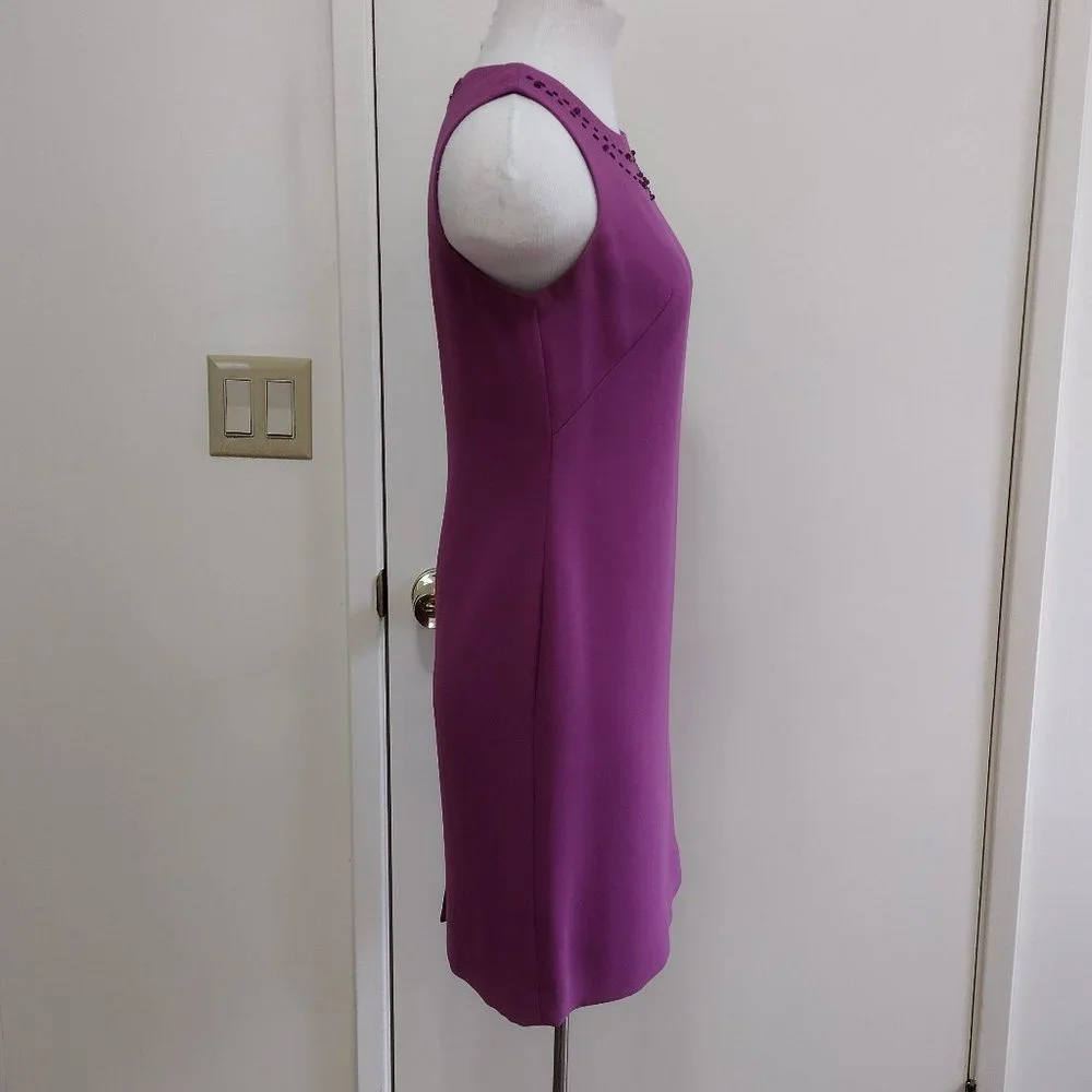 Elegant Sequin Embroidered Neck Sleeveless Party Dress NWOT - Picture 6 of 13